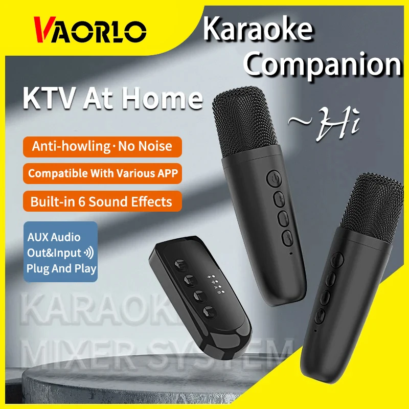 VAORLO DS-K1 Караоке-компаньон Bluetooth 5.3 Беспроводной микрофон с подвижной катушкой KTV DSP Микшерная система 3,5 мм AUX TypeC Усилитель-хост для автомобильного ТВ-динамика
VAORLO DS-K1 Караоке-компаньон Bluetooth 5.3 Беспроводной микрофон с подвижной катушкой KTV DSP Микшерная система 3,5 мм AUX TypeC Усилитель-хост для автомобильного ТВ-динамика