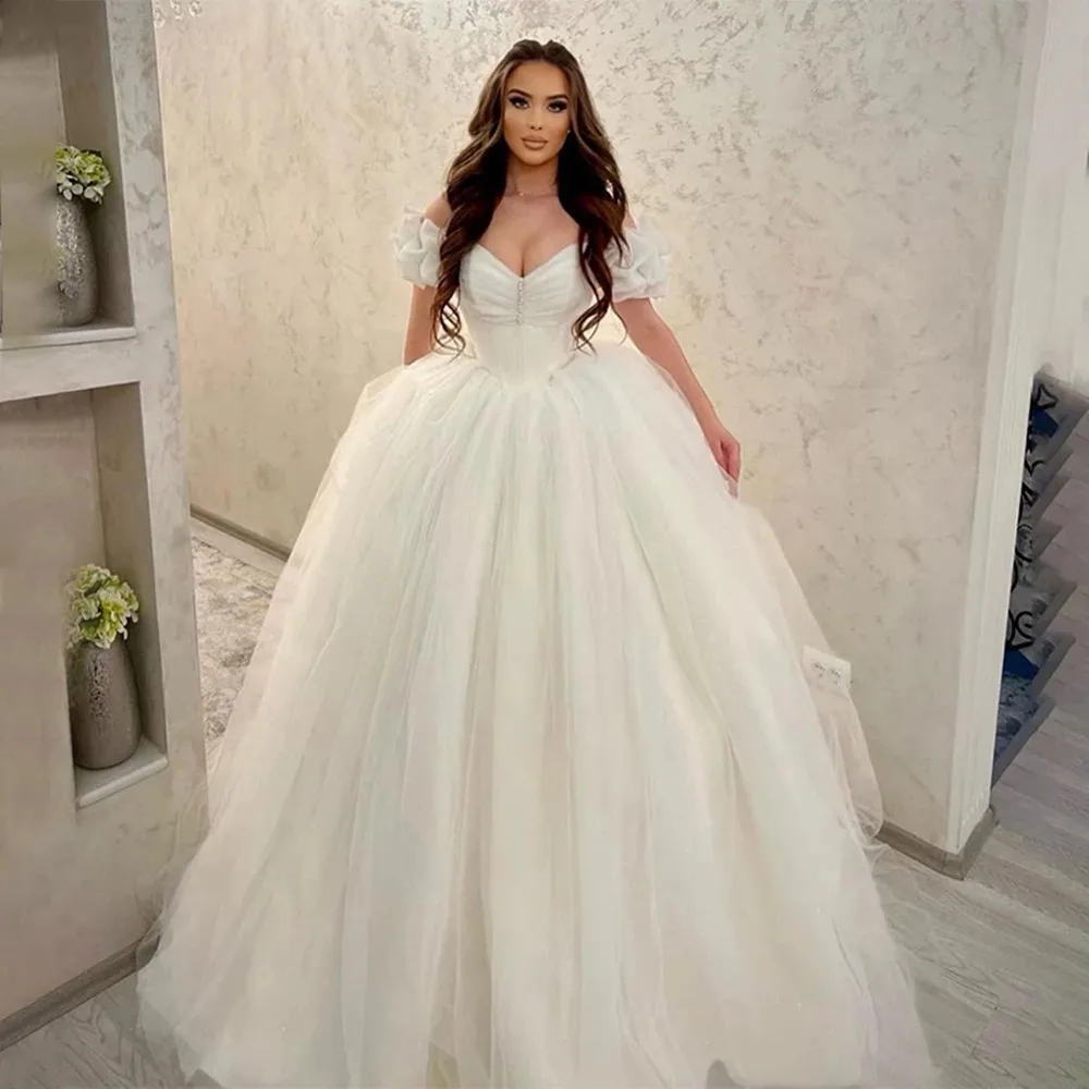 Cinderella Princess Wedding Dresses Off The Shoulder White Ivory Corset Formal Bridal Gowns Dubai Marriage Robe De Mariée
Cinderella Princess Wedding Dresses Off The Shoulder White Ivory Corset Formal Bridal Gowns Dubai Marriage Robe De Mariée