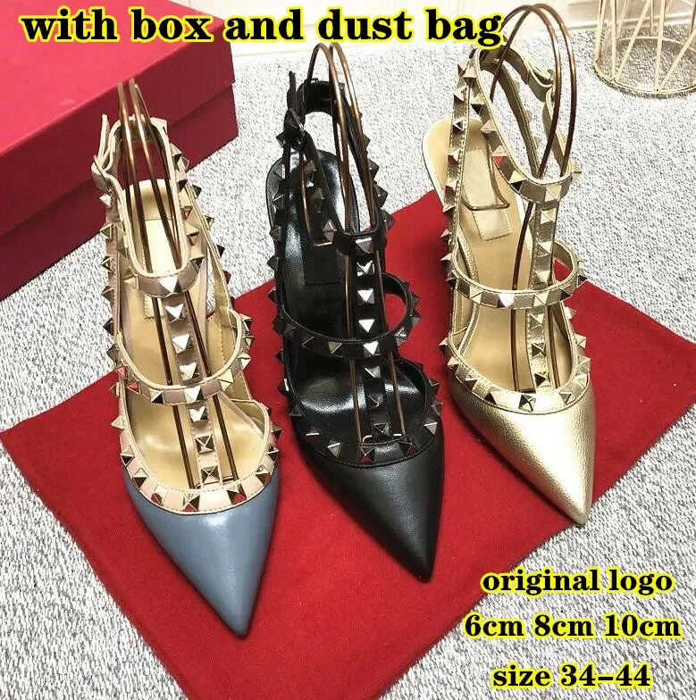 Brand high heel shoes women rivets sandals genuine leather 6cm 8cm 10cm thin heels black gold rose yellow silver white red weddi
Brand high heel shoes women rivets sandals genuine leather 6cm 8cm 10cm thin heels black gold rose yellow silver white red weddi