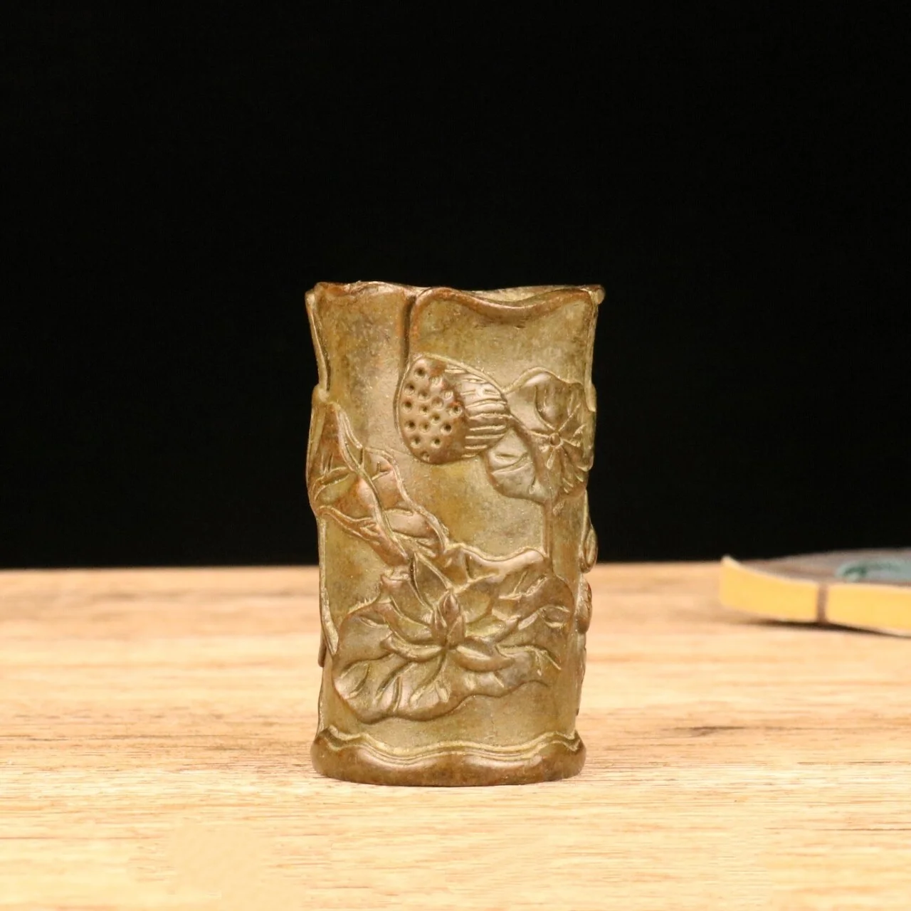 Chinese Ancient Bronze Lotus Pen Holder, Incense Holder, Jar
Chinese Ancient Bronze Lotus Pen Holder, Incense Holder, Jar