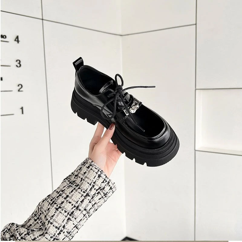 Women's Platform Loafers Spring 2026 New Arrivals British Style Black Soft Sole Leather Casual Shoes
Women's Platform Loafers Spring 2026 New Arrivals British Style Black Soft Sole Leather Casual Shoes