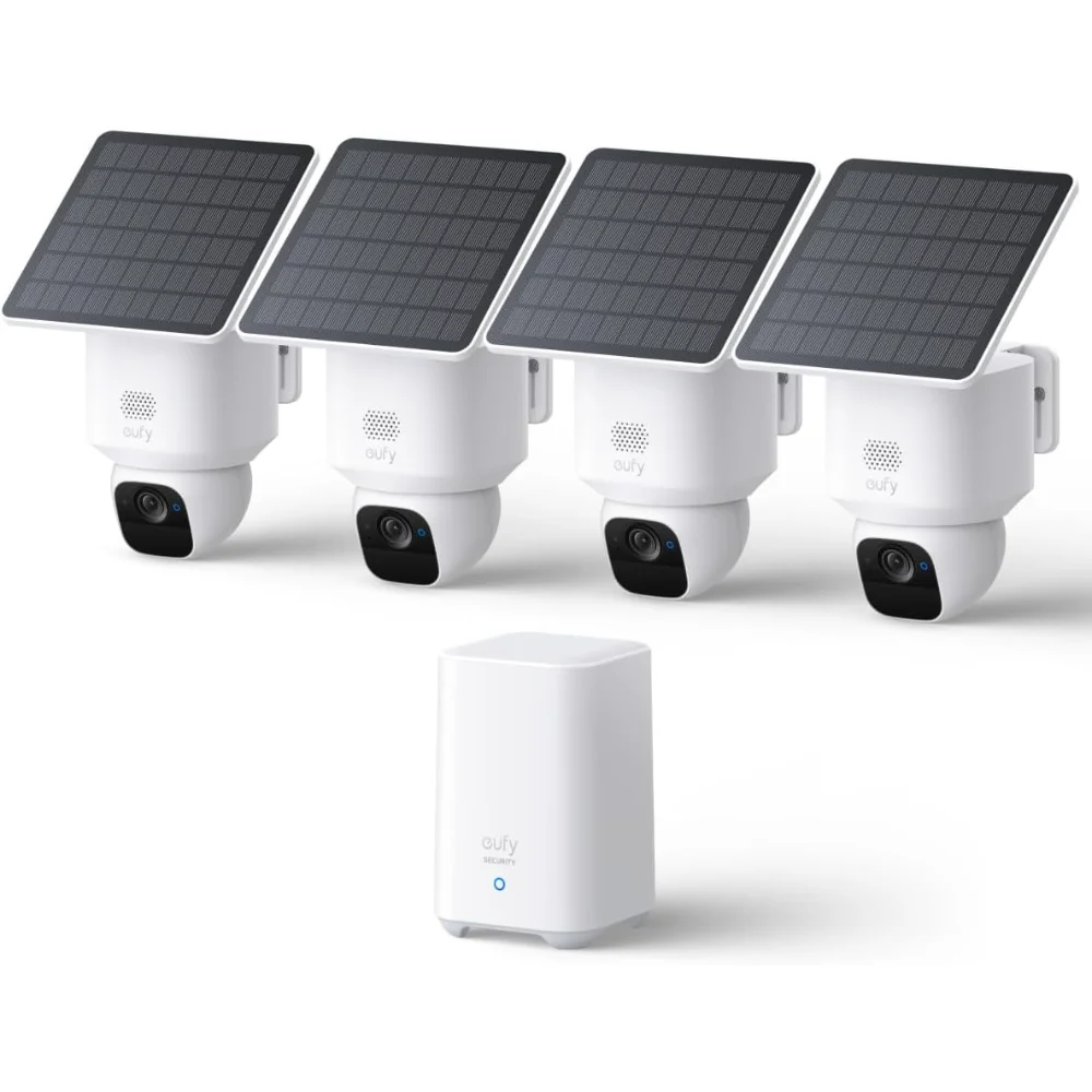 SoloCam E30, 4-Cam Kit, Security Cameras Wireless Outdoor, Solar Camera Outdoor Wireless, 360° Pan, AI Tracking, 2K Clarity
SoloCam E30, 4-Cam Kit, Security Cameras Wireless Outdoor, Solar Camera Outdoor Wireless, 360° Pan, AI Tracking, 2K Clarity