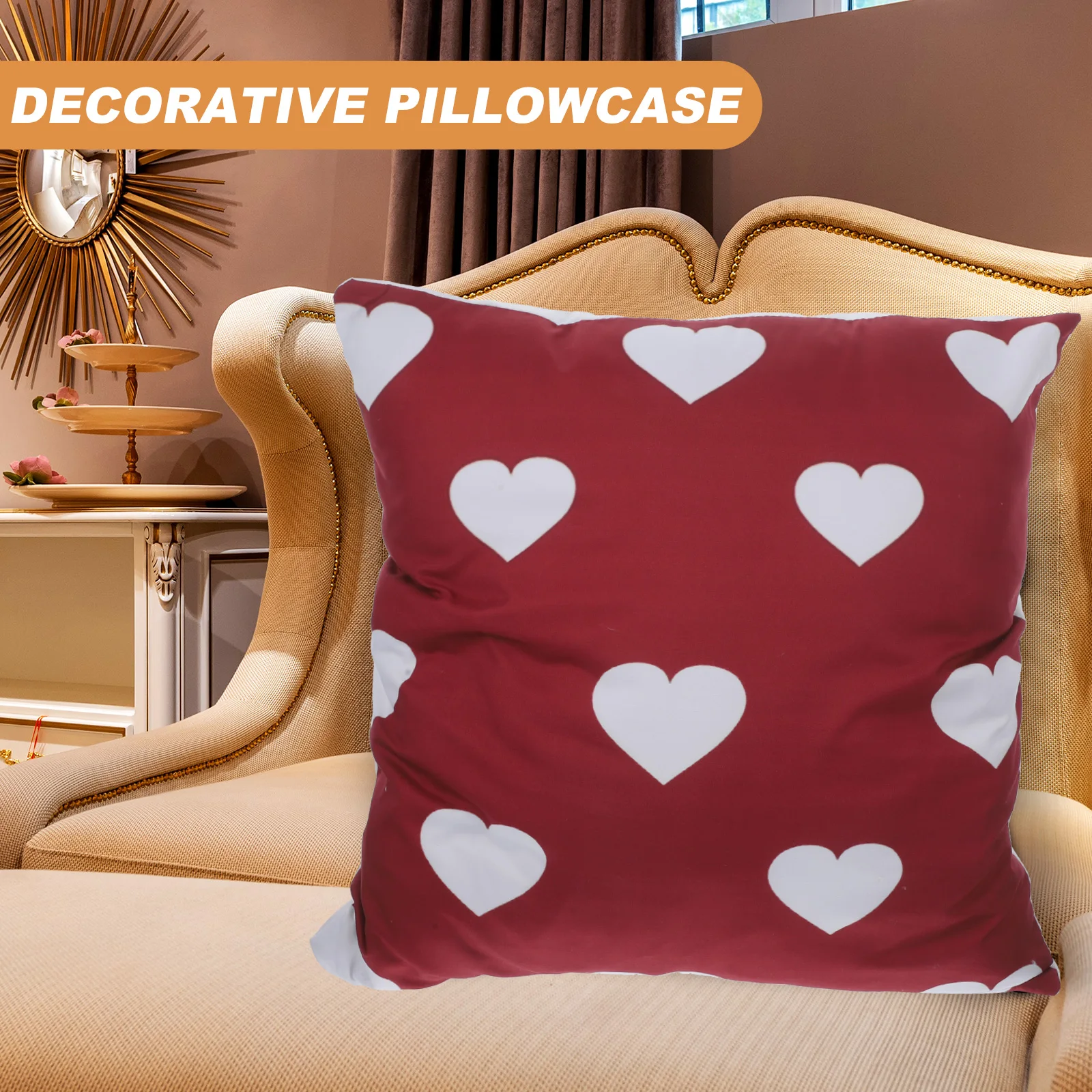 4 Pcs Heart Decorative Pillowcase Romantic Valentine Theme Material Home Office Cushion Cover
4 Pcs Heart Decorative Pillowcase Romantic Valentine Theme Material Home Office Cushion Cover