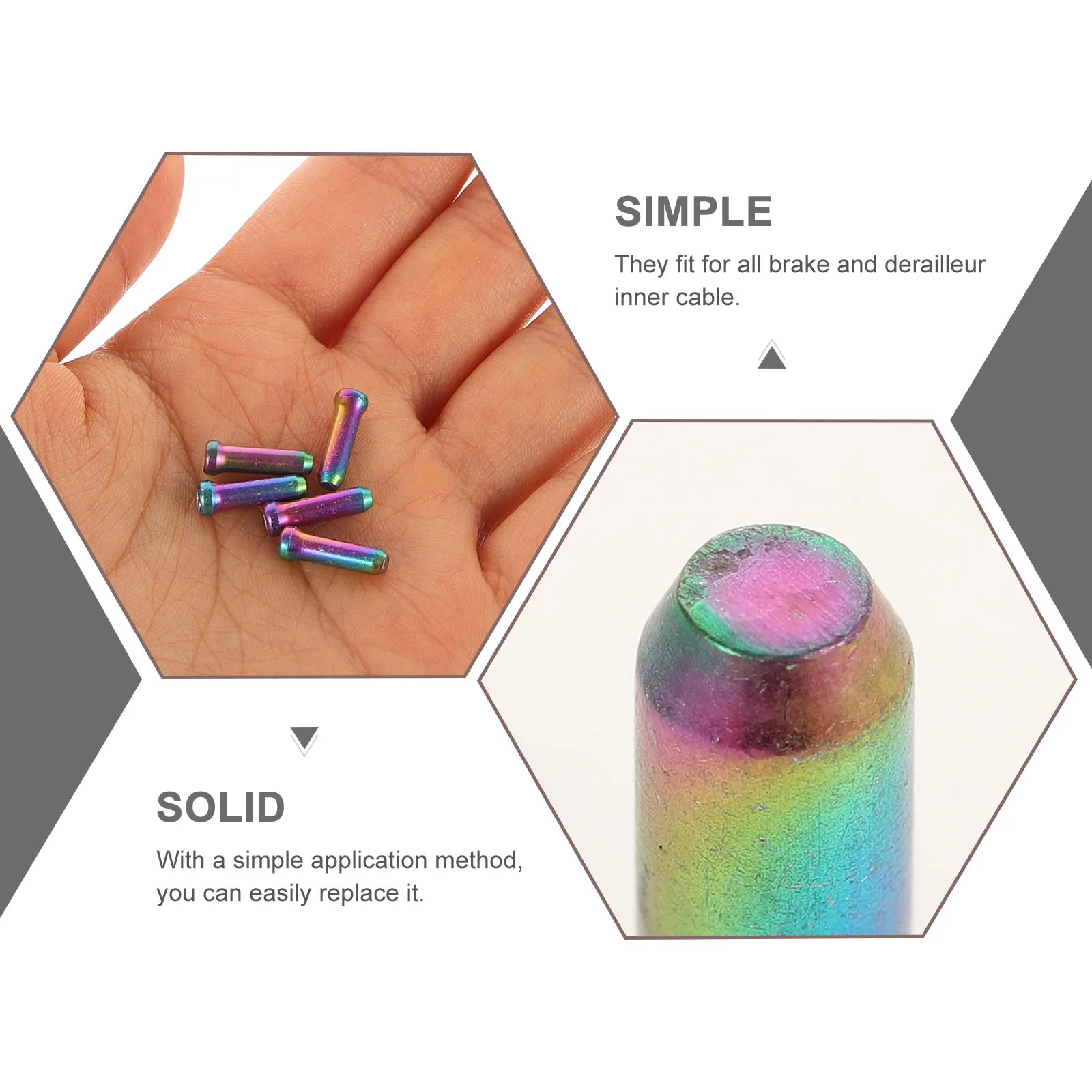 20 Pcs Bike Cable Ends Aluminum Alloy Tail Crimps Brake Wire Caps Tool For Mountain Road Bikes Efficient Durable Long Use
20 Pcs Bike Cable Ends Aluminum Alloy Tail Crimps Brake Wire Caps Tool For Mountain Road Bikes Efficient Durable Long Use