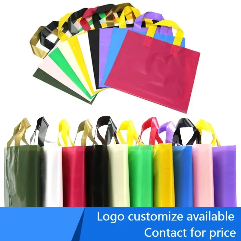 50 pcs Custom Logo Colorful supermarket Shopping Bags With Handle Plastic Gift Bag Print One Color Logo On One-sided Free Design
50 pcs Custom Logo Colorful supermarket Shopping Bags With Handle Plastic Gift Bag Print One Color Logo On One-sided Free Design