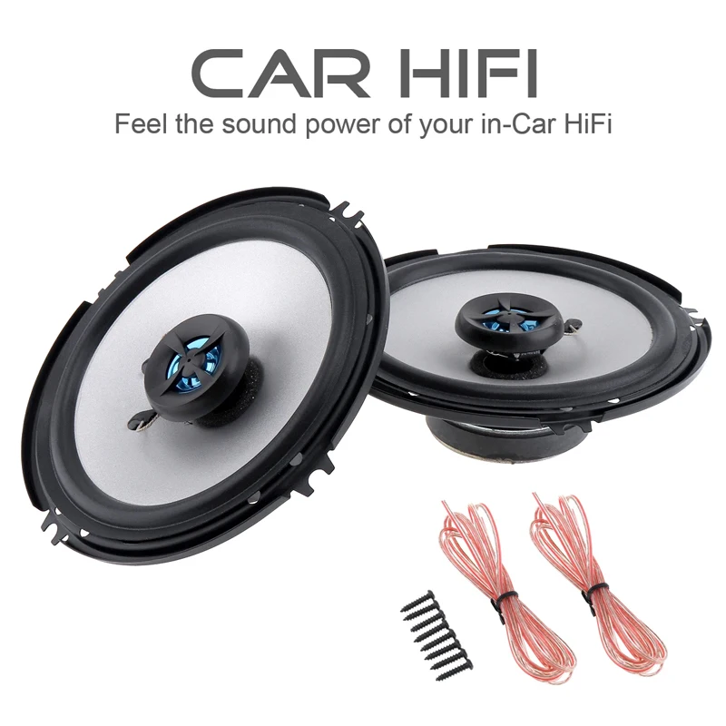 12V Universal 2 Way Car Bass Speaker 6.5 Inch High Sensitivity Clear Tone Stereo Horn
12V Universal 2 Way Car Bass Speaker 6.5 Inch High Sensitivity Clear Tone Stereo Horn