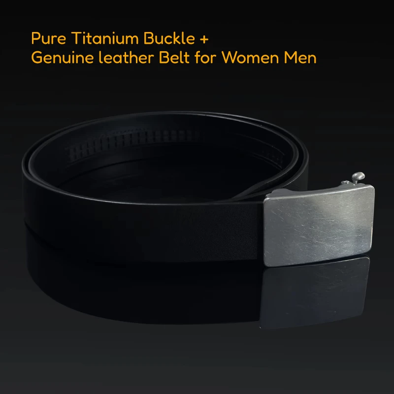 35mm/38mm Width Pure Titanium Buckle Genuine Leather Belt Internal Wear Automatic Trigger Buckle Anti-Allergy Teeth Head Belt
35mm/38mm Width Pure Titanium Buckle Genuine Leather Belt Internal Wear Automatic Trigger Buckle Anti-Allergy Teeth Head Belt