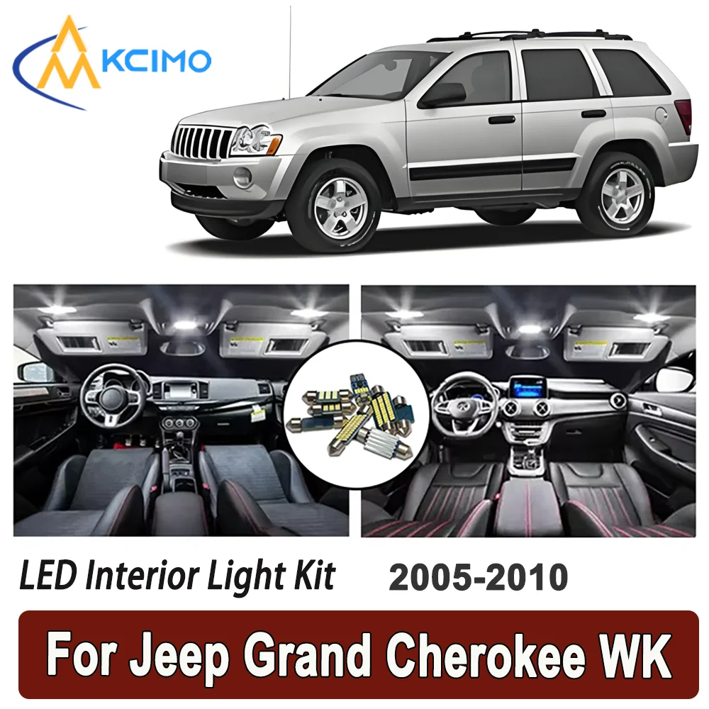Kcimo LED For Jeep Grand Cherokee WK (2005-2010) Premium Bright LED Interior Dome Map Trunk Light Kit Car Led Lamps Canbus Car
Kcimo LED For Jeep Grand Cherokee WK (2005-2010) Premium Bright LED Interior Dome Map Trunk Light Kit Car Led Lamps Canbus Car