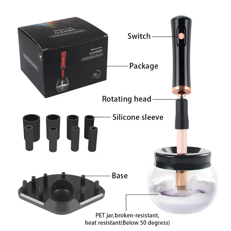 Electric Makeup Brush Cleaner Dryer Set Machine 10 Seconds Silicone Makeup Brush Washing Detergent Cleaning Tool (no Battery)
Electric Makeup Brush Cleaner Dryer Set Machine 10 Seconds Silicone Makeup Brush Washing Detergent Cleaning Tool (no Battery)
