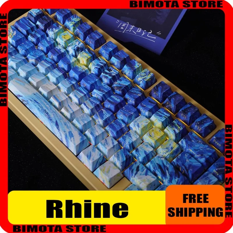 Starry Night PBT on The Rhine River Five Sided Keycaps Thermal Sublimation Front and Side Engraving, Cherry Mechanical Keyboard
Starry Night PBT on The Rhine River Five Sided Keycaps Thermal Sublimation Front and Side Engraving, Cherry Mechanical Keyboard