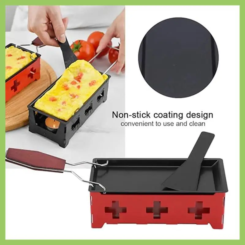 Raclette, набор для сыра, портативный антипригарный набор противней для выпечки сыра, инструменты для домашней кухни на гриле с лопаткой
Raclette, набор для сыра, портативный антипригарный набор противней для выпечки сыра, инструменты для домашней кухни на гриле с лопаткой