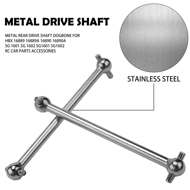 -A94Z Metal Rear Drive Shaft Dogbone For HBX 16889 16889A 16890 16890A SG 1601 SG 1602 SG1601 SG1602 RC Car Parts Accessories
-A94Z Metal Rear Drive Shaft Dogbone For HBX 16889 16889A 16890 16890A SG 1601 SG 1602 SG1601 SG1602 RC Car Parts Accessories