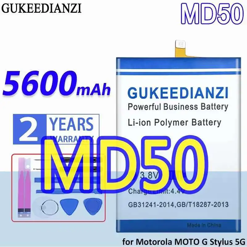 Надежная замена MD50 для Motorola Moto G Stylus 5G 2021 XT2131 2022 5600 мАч аккумулятор мобильного телефона
Надежная замена MD50 для Motorola Moto G Stylus 5G 2021 XT2131 2022 5600 мАч аккумулятор мобильного телефона
