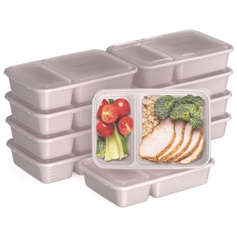 Prep - 20-Piece 2-Compartment Reusable Meal Prep Containers with Lids, PFAS and BPA Free Materials, Durable, Microwave, Freezer
Prep - 20-Piece 2-Compartment Reusable Meal Prep Containers with Lids, PFAS and BPA Free Materials, Durable, Microwave, Freezer
