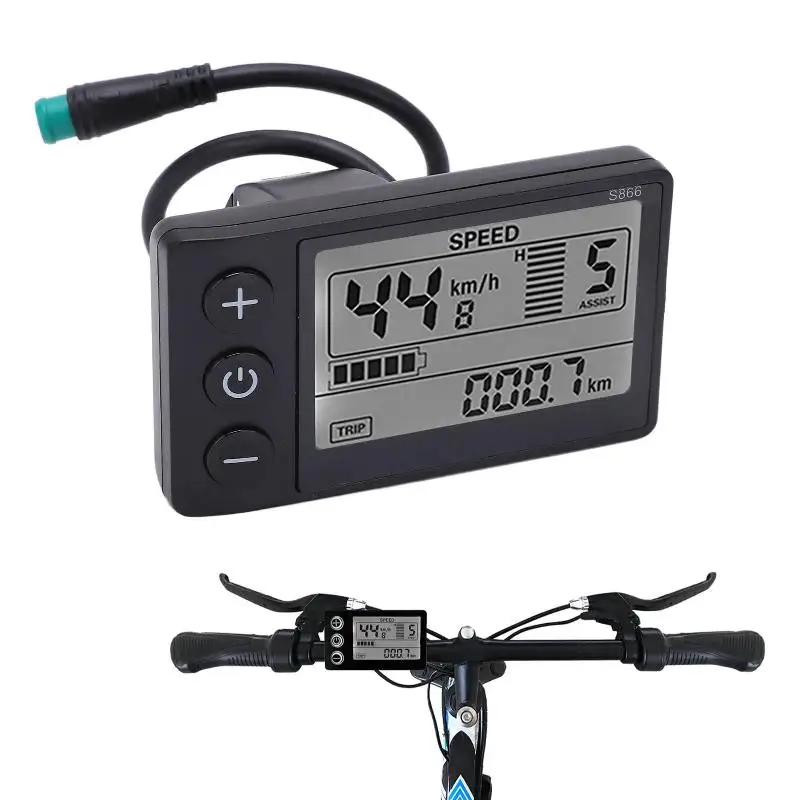 High Definition Electric Bike LCD Display Large Screen Meter for Electric Scooter Outdoor Daily Riding Use
High Definition Electric Bike LCD Display Large Screen Meter for Electric Scooter Outdoor Daily Riding Use