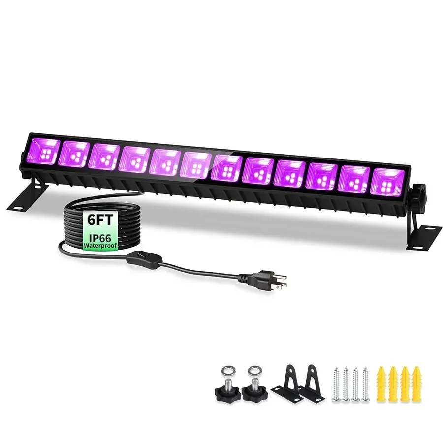 LED Black Light Bar 36W Blacklight Bars for Glow Party 40 LED UV Black Lights Strip for Game Room Halloween Parties Decor
LED Black Light Bar 36W Blacklight Bars for Glow Party 40 LED UV Black Lights Strip for Game Room Halloween Parties Decor