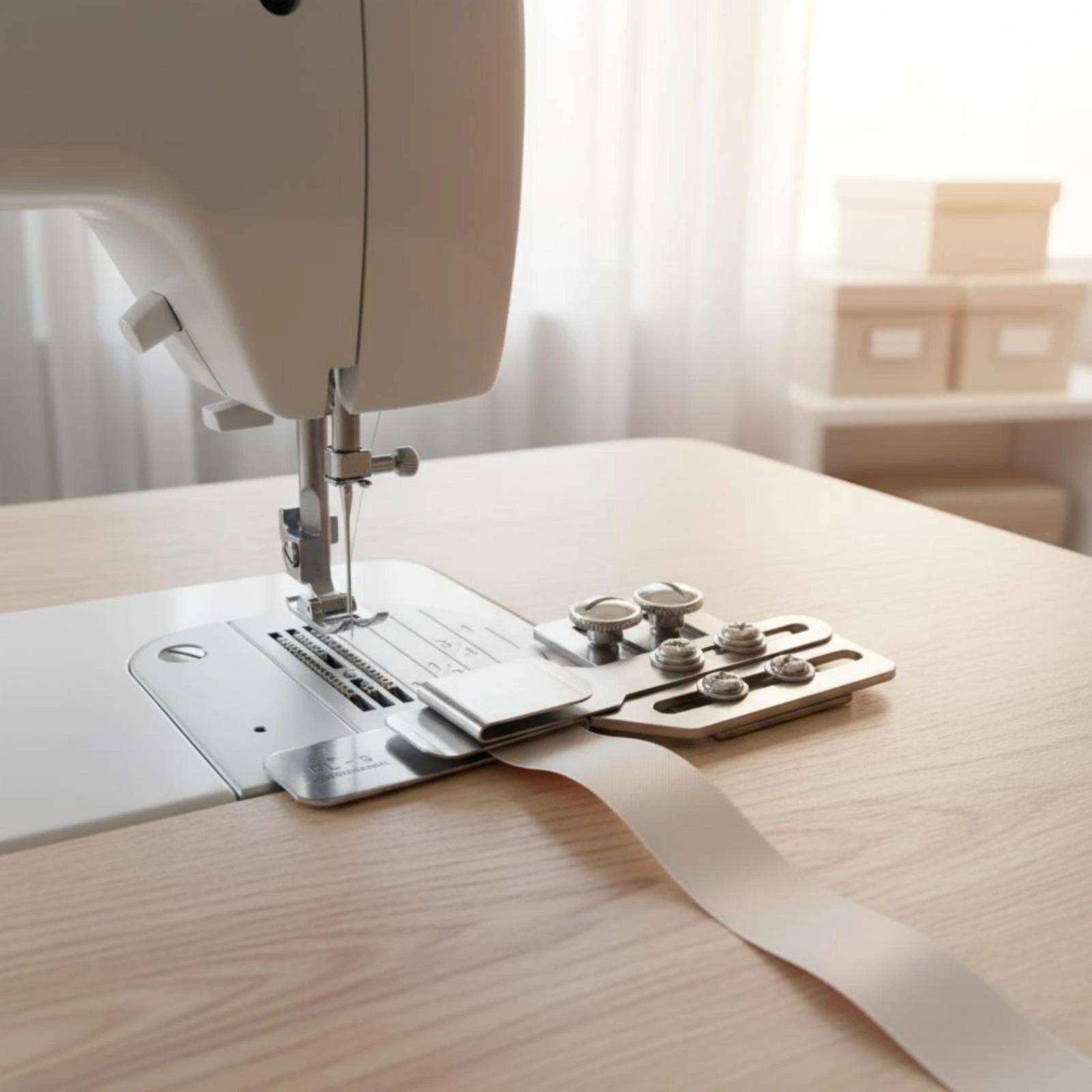 Seam Joining Foot Fits Many Machines Adjustable Binder Foot Long-Lasting Metal for Tailoring
Seam Joining Foot Fits Many Machines Adjustable Binder Foot Long-Lasting Metal for Tailoring
