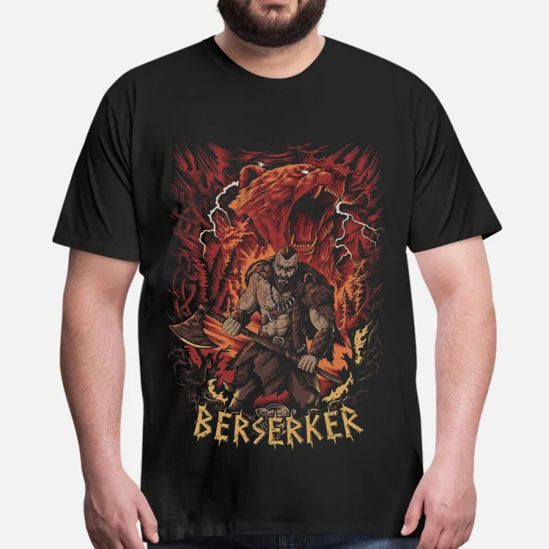 Berserker Viking Bear Gift t shirt 100% cotton Short Sleeve tee Norse Mythology Valhalla Graphic Clothes All size tops S-6XL
Berserker Viking Bear Gift t shirt 100% cotton Short Sleeve tee Norse Mythology Valhalla Graphic Clothes All size tops S-6XL