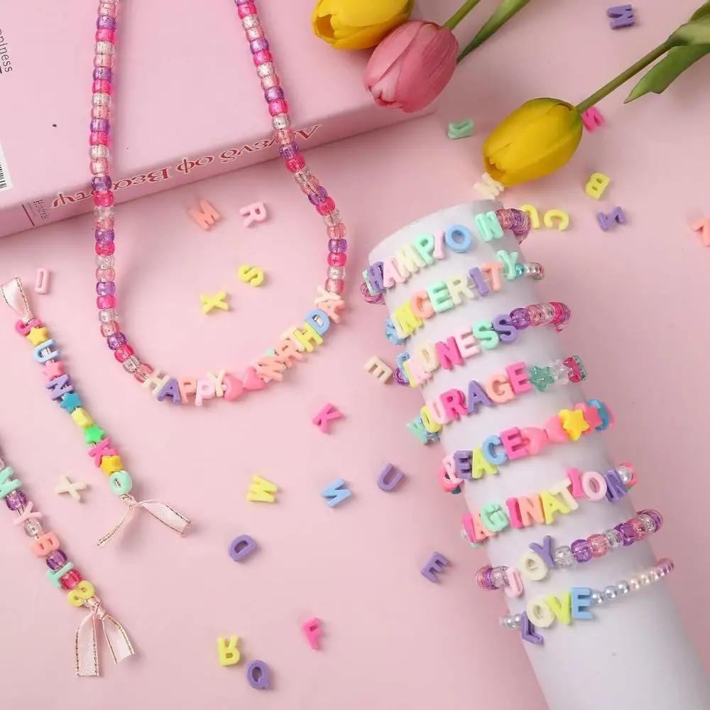 700Pcs DIY Crafts Alphabet Beads Straight-Hole Mixed Colors Letter Flat Beads Acrylic Macaron Bead Stringing Materials Bracelets
700Pcs DIY Crafts Alphabet Beads Straight-Hole Mixed Colors Letter Flat Beads Acrylic Macaron Bead Stringing Materials Bracelets