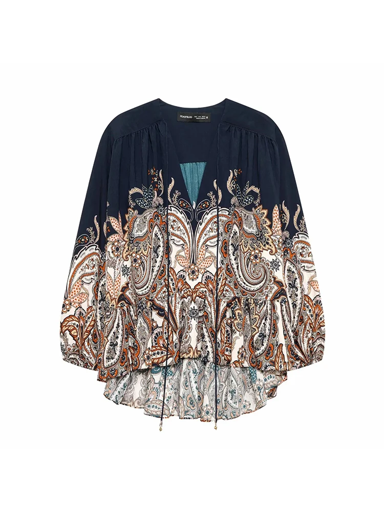 Женские повседневные свободные блузки с принтом, модные весенне-летние винтажные блузки, женские блузки с V-образным вырезом, элегантные топы
Женские повседневные свободные блузки с принтом, модные весенне-летние винтажные блузки, женские блузки с V-образным вырезом, элегантные топы