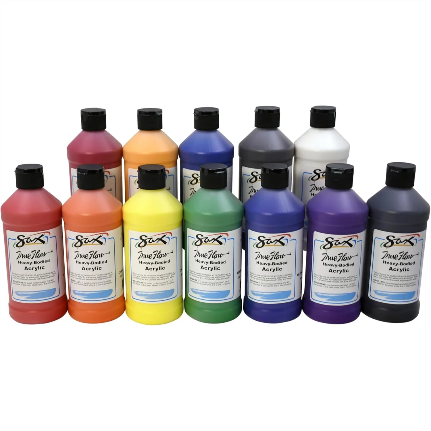 Heavy Body Acrylic Paint Set, 12 Pints, Assorted Colors for Artists & Classrooms, Non-Toxic, AP Certified
Heavy Body Acrylic Paint Set, 12 Pints, Assorted Colors for Artists & Classrooms, Non-Toxic, AP Certified