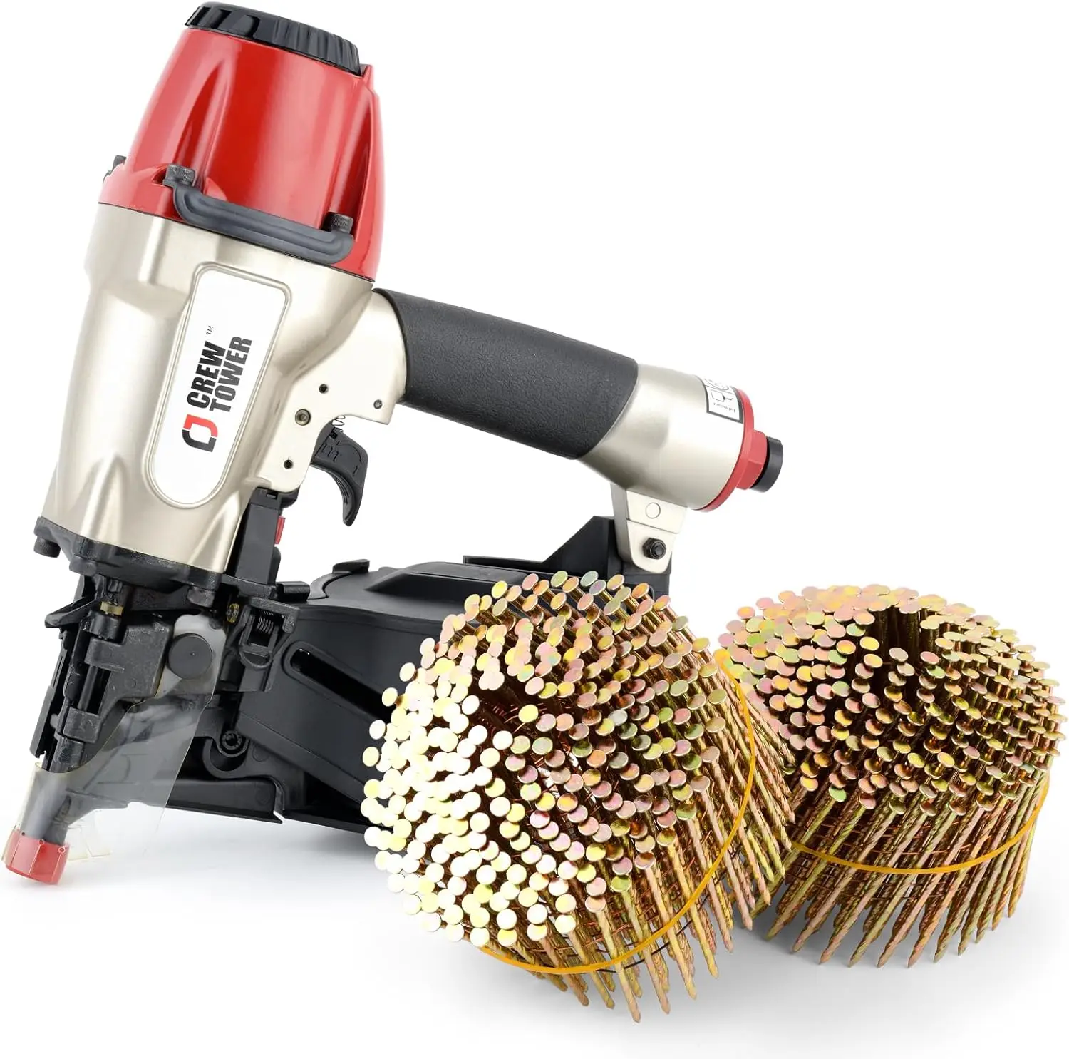 15-Gauge 1-1/4-Inch To 2-1/2-Inch Siding Nail Gun and 3600 Count 2-1/2" X 090 Coil Nails Set Perfect for Various Applications
15-Gauge 1-1/4-Inch To 2-1/2-Inch Siding Nail Gun and 3600 Count 2-1/2" X 090 Coil Nails Set Perfect for Various Applications