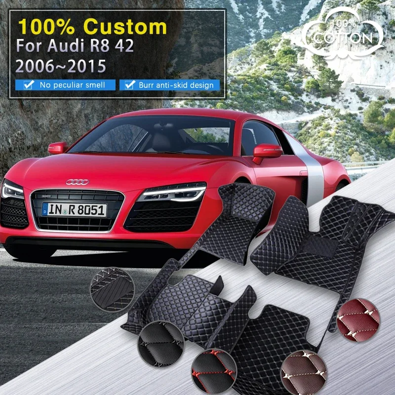 Качественные автомобильные коврики RHD для Audi R8 42 MK1 2006 ~ 2015 Авто напольный коврик Роскошный кожаный водонепроницаемый коврик против грязи Набор салон автомобиля Ac
Качественные автомобильные коврики RHD для Audi R8 42 MK1 2006 ~ 2015 Авто напольный коврик Роскошный кожаный водонепроницаемый коврик против грязи Набор салон автомобиля Ac