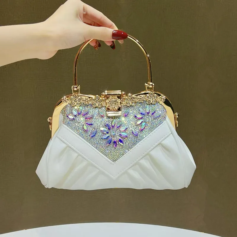 2026 Luxury Sparkling Diamond Flower Women's Evening Handbag Brand Designer High End Party Dinner Bag Wedding Cross body Bag
2026 Luxury Sparkling Diamond Flower Women's Evening Handbag Brand Designer High End Party Dinner Bag Wedding Cross body Bag