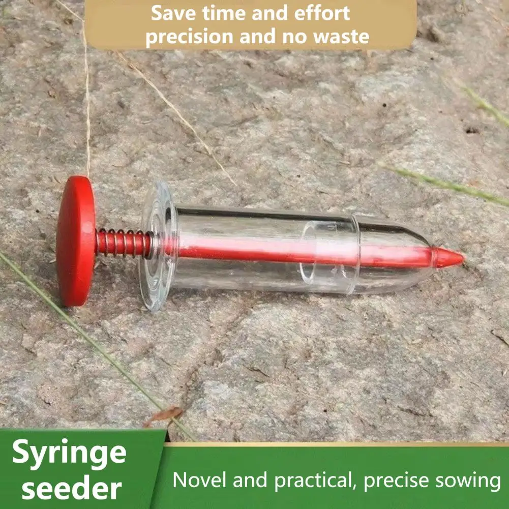 10cm Sowing Dispenser Syringe-Type Spring Press Control High Accuracy Labor Saving Transparent Body Garden Seeder Planting Tool
10cm Sowing Dispenser Syringe-Type Spring Press Control High Accuracy Labor Saving Transparent Body Garden Seeder Planting Tool