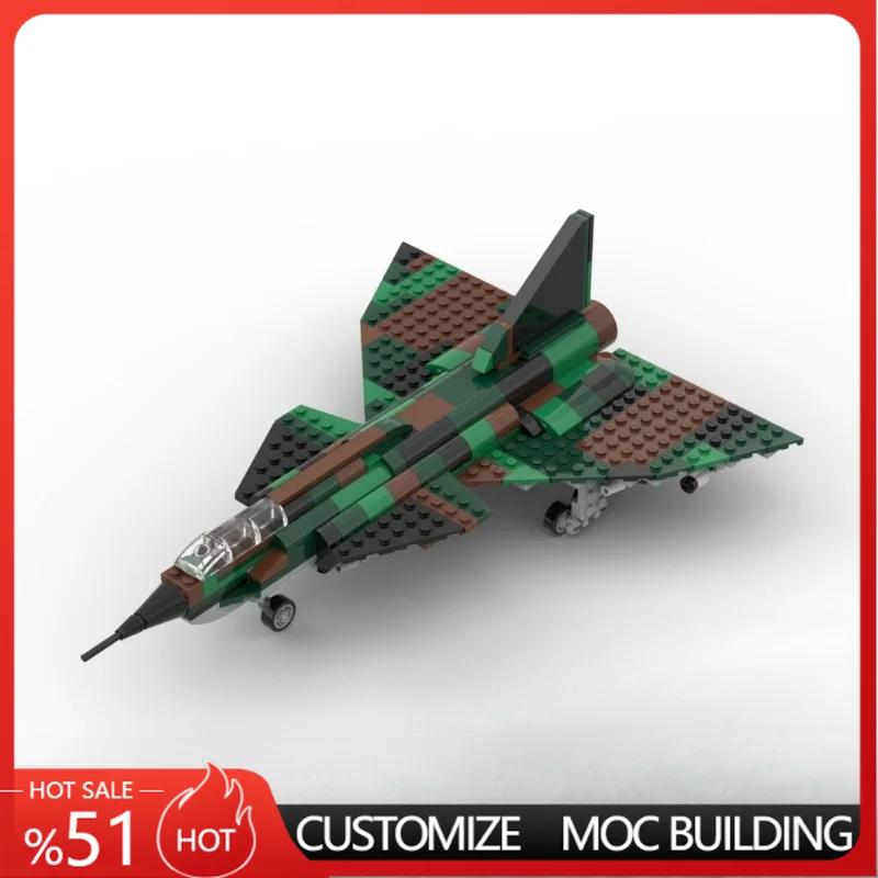335 Parts Camouflage Viggen Fighter Jet MOC Aircraft Model Creative DIY Assembly Building Blocks Educational Toy Birthday Gifts
335 Parts Camouflage Viggen Fighter Jet MOC Aircraft Model Creative DIY Assembly Building Blocks Educational Toy Birthday Gifts