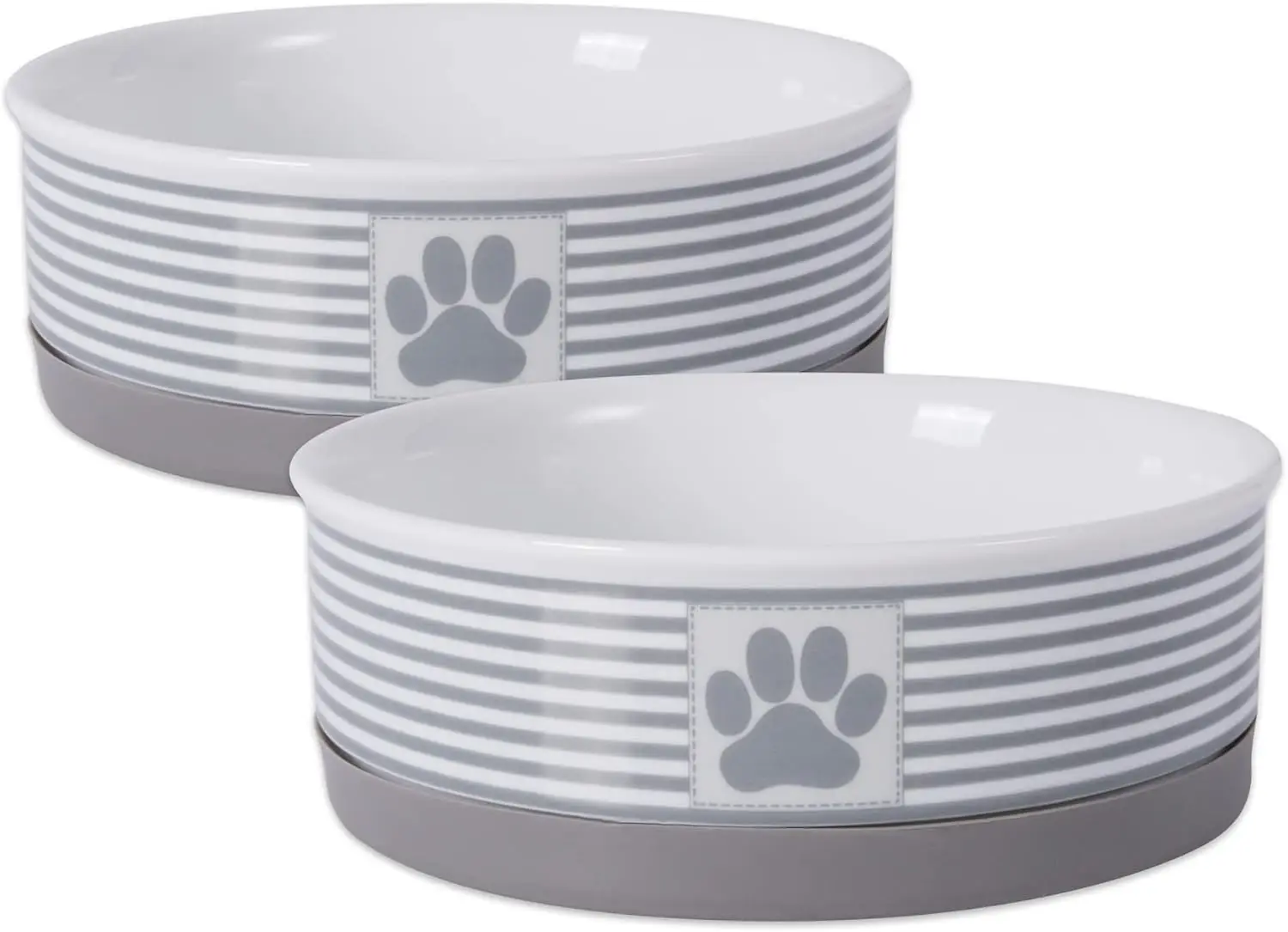 Bone Dry Paw & Patch Ceramic Pet Collection, Medium Set, 6x2", Gray, 2 Piece
Bone Dry Paw & Patch Ceramic Pet Collection, Medium Set, 6x2", Gray, 2 Piece