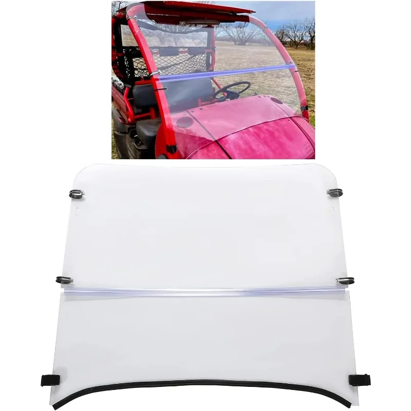 KUAFU Clear Flip Windshield Compatible with 2006-2016 Kawasaki Mule 610 600 SE XC Front Fold Up Windscreen
KUAFU Clear Flip Windshield Compatible with 2006-2016 Kawasaki Mule 610 600 SE XC Front Fold Up Windscreen