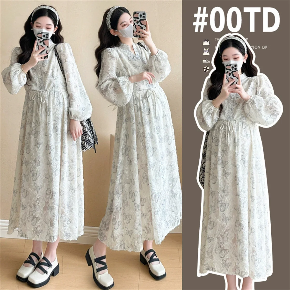 2025 Maternity dress jacquard high-quality chiffon maternity dress plus-size maternity dress casual long-sleeved fashion dress
2025 Maternity dress jacquard high-quality chiffon maternity dress plus-size maternity dress casual long-sleeved fashion dress