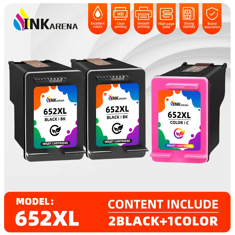Remanufactured 652XL 652 Ink Cartridge Replacement for HP 652 XL for HP Deskjet 1115 1118 2135 2136 2138 3635 3636 3835 Printer
Remanufactured 652XL 652 Ink Cartridge Replacement for HP 652 XL for HP Deskjet 1115 1118 2135 2136 2138 3635 3636 3835 Printer