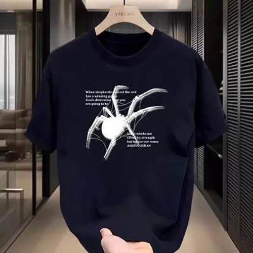 Summer Cotton Printed Short-sleeved T-shirt Ruanshuai Letters Street Casual Casual Loose Couples Big Size Half-sleeved
Summer Cotton Printed Short-sleeved T-shirt Ruanshuai Letters Street Casual Casual Loose Couples Big Size Half-sleeved