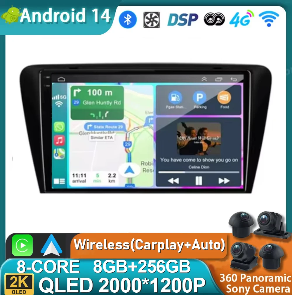 Android 14 для Skoda Octavia 2 A5 2007-2014 2K QLED Android автомобильный радиоприемник мультимедийный видеоплеер GPS стерео CarPlay 4G головное устройство
Android 14 для Skoda Octavia 2 A5 2007-2014 2K QLED Android автомобильный радиоприемник мультимедийный видеоплеер GPS стерео CarPlay 4G головное устройство
