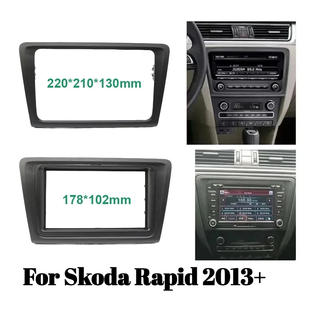 7-дюймовый адаптер лицевой рамы 2DIN для Skoda Rapid 2013+, комплект для установки приборной панели
7-дюймовый адаптер лицевой рамы 2DIN для Skoda Rapid 2013+, комплект для установки приборной панели