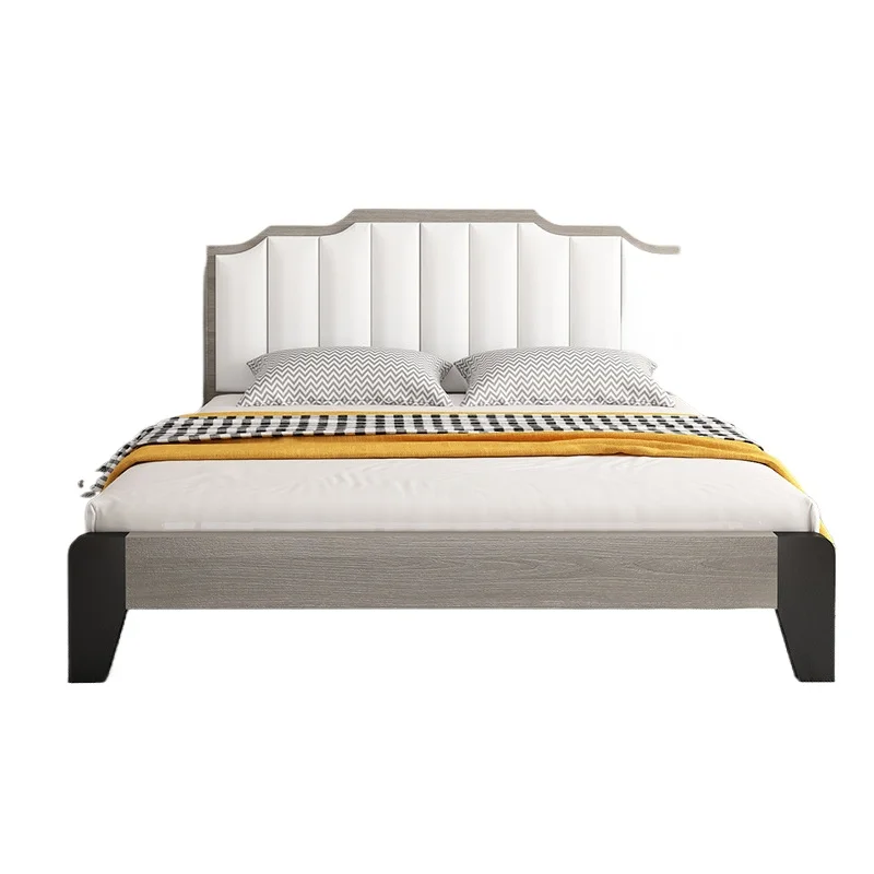 Bed Solid wood bed Modern simple rental 1.5 meters Bedroom Light luxury household double Master room 1.8 m
Bed Solid wood bed Modern simple rental 1.5 meters Bedroom Light luxury household double Master room 1.8 m