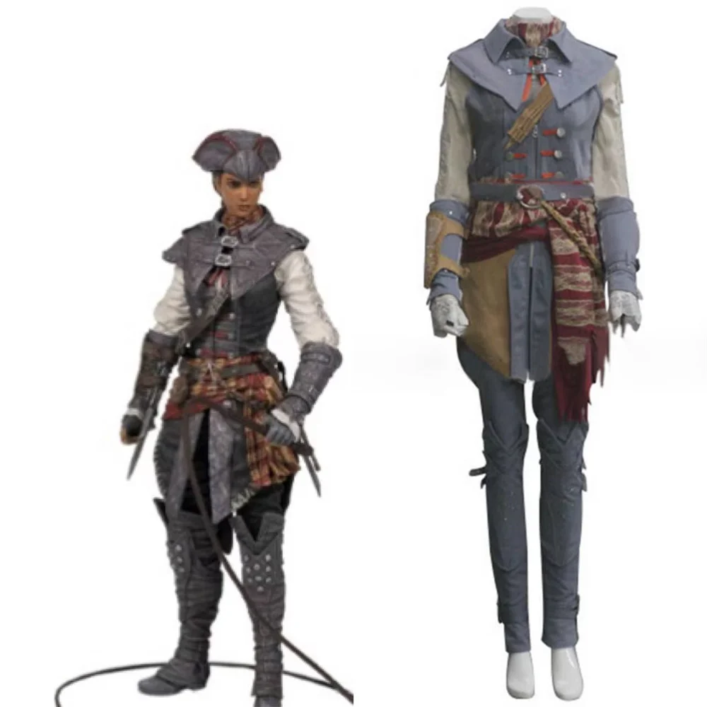 Game Aveline de Grandpré Cosplay Costume Women Battle Tops Pants Uniform Full Set Halloween Party Outfits
Game Aveline de Grandpré Cosplay Costume Women Battle Tops Pants Uniform Full Set Halloween Party Outfits