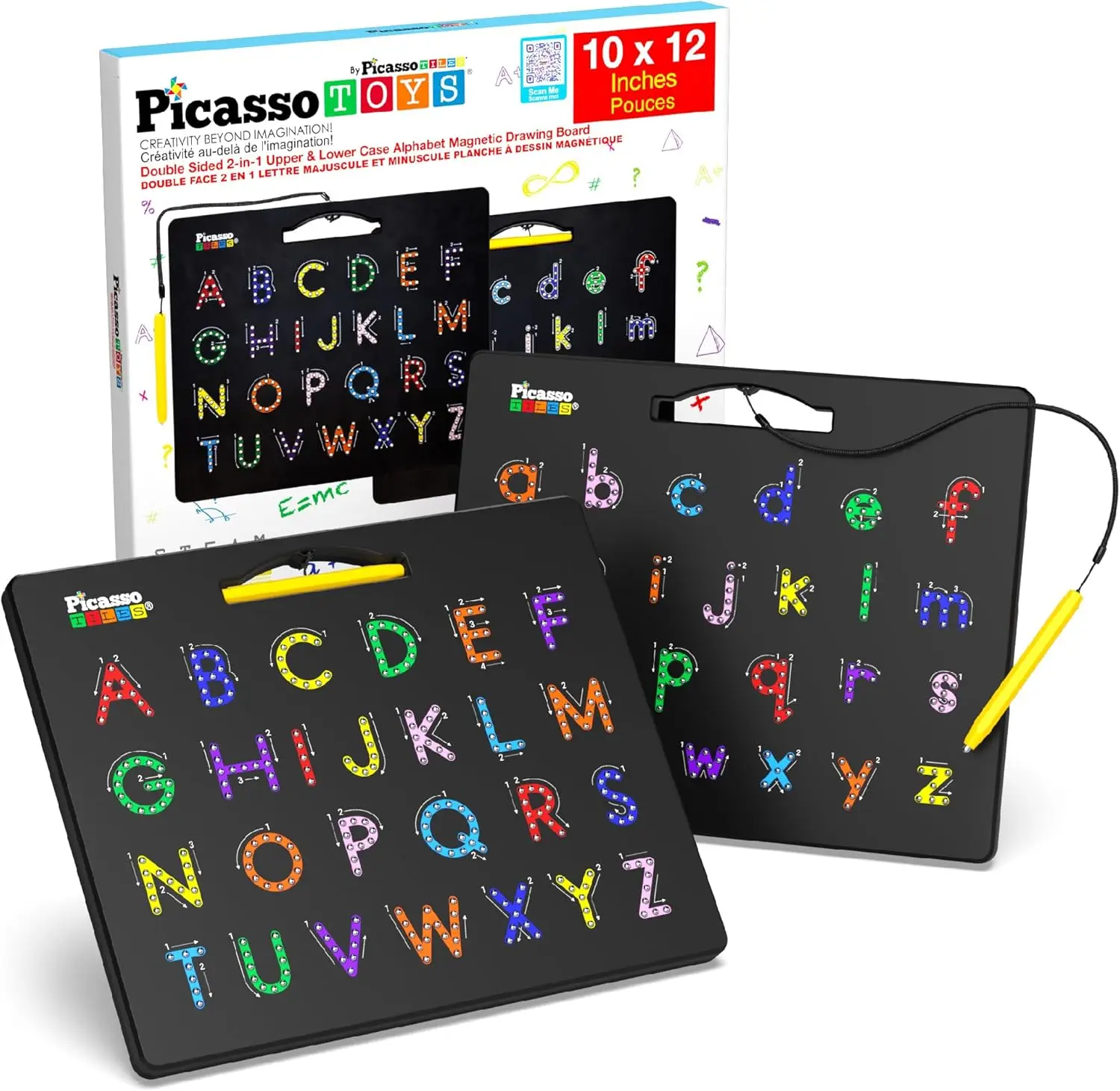 Magnetic Alphabet Board 12x10 in Dual Sided Learning Pad with Letter Tracing Stylus Pen Reusable Erasable Educational Toy for
Magnetic Alphabet Board 12x10 in Dual Sided Learning Pad with Letter Tracing Stylus Pen Reusable Erasable Educational Toy for