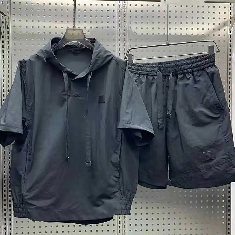 Летний мужской повседневный комплект: футболка и шорты, быстросохнущий спортивный костюм-двойка, модные свободные брюки прямого кроя
Летний мужской повседневный комплект: футболка и шорты, быстросохнущий спортивный костюм-двойка, модные свободные брюки прямого кроя