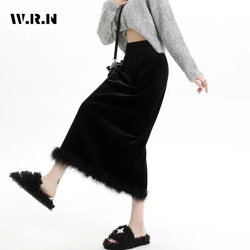 2024 Winter Casual Solid Color Elastic Waist Soft Mid Long Skirts Women's Elegant High Waist Autumn Black Warm Soft Skirt
2024 Winter Casual Solid Color Elastic Waist Soft Mid Long Skirts Women's Elegant High Waist Autumn Black Warm Soft Skirt