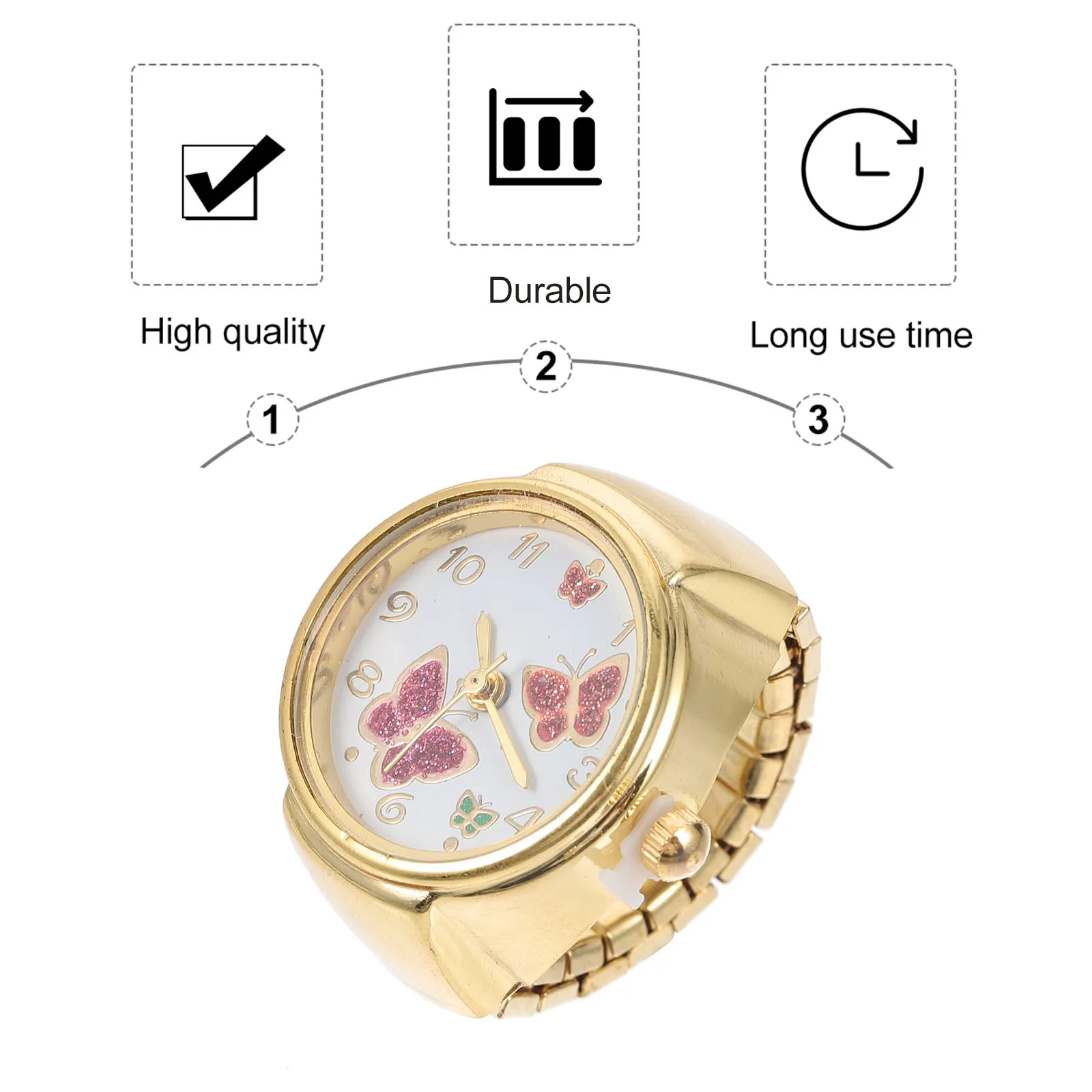 Vivid Butterflies Embellishment Watch Premium Finger Watch Beautiful Decorative Accessory for All Occasions
Vivid Butterflies Embellishment Watch Premium Finger Watch Beautiful Decorative Accessory for All Occasions