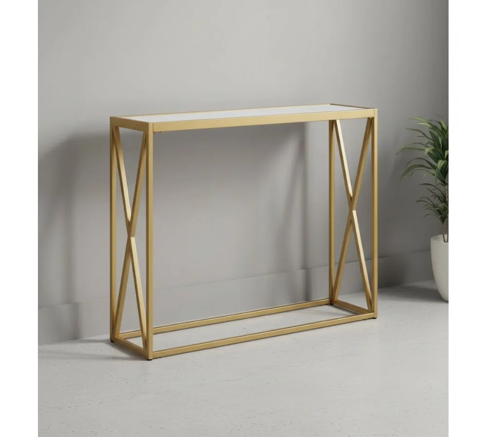 Modern 36 Inch Rectangular Console Table with Tempered Glass Top - Elegant Home Entryway Furniture for Living Room Decor
Modern 36 Inch Rectangular Console Table with Tempered Glass Top - Elegant Home Entryway Furniture for Living Room Decor