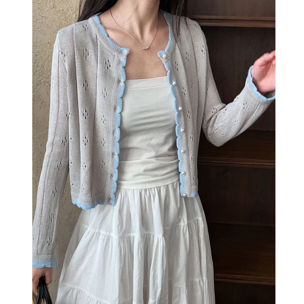 2025 Women ONeck Knitted Sweater Hollow Out Design Long Sleeve Spring Cardigans Clothes Tops For Women Sweater
2025 Women ONeck Knitted Sweater Hollow Out Design Long Sleeve Spring Cardigans Clothes Tops For Women Sweater