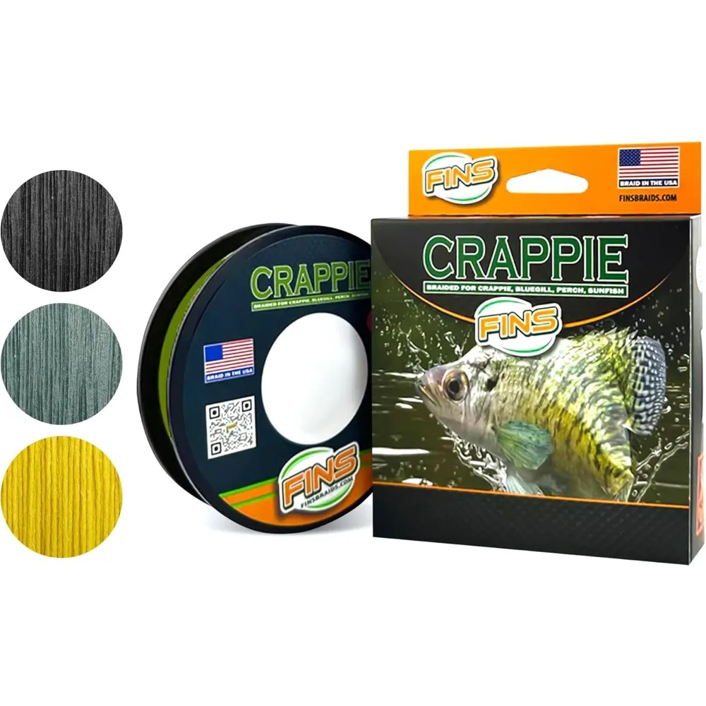 Braided Fishing Line – Micro Diameter 4-Strand Ultralight Braid for Crappie, Perch, Sunfish and Panfish, High Visibility, Low Memory, Ultralight Freshwater Spinning Reel Braid
Braided Fishing Line – Micro Diameter 4-Strand Ultralight Braid for Crappie, Perch, Sunfish and Panfish, High Visibility, Low Memory, Ultralight Freshwater Spinning Reel Braid