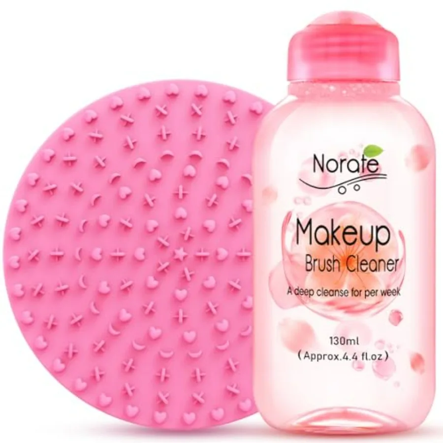 Makeup Brush Cleaner, Make Up Brush Cleaner Solution + Makeup Brush Cleansing Pad, Brush Cleaner Mat for Brushes, Deep Clean Sh
Makeup Brush Cleaner, Make Up Brush Cleaner Solution + Makeup Brush Cleansing Pad, Brush Cleaner Mat for Brushes, Deep Clean Sh