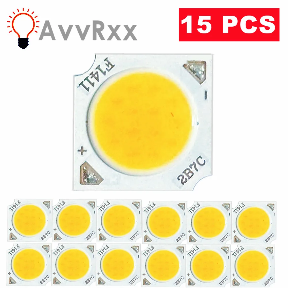 15pcs 7W 10W 12W COB LED Chip 11mm light emitting surface 3000K 4000K 6000K LED lamp Beads Spotlight Downlight Lamp light source
15pcs 7W 10W 12W COB LED Chip 11mm light emitting surface 3000K 4000K 6000K LED lamp Beads Spotlight Downlight Lamp light source