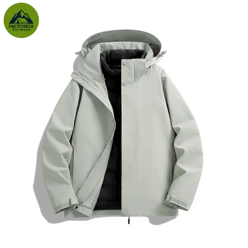 FACTCHECK EU US Size High Quality Outdoor Mountain Detachable 3-In-1 Waterproof Windproof Windbreak Jacket For Men Women
FACTCHECK EU US Size High Quality Outdoor Mountain Detachable 3-In-1 Waterproof Windproof Windbreak Jacket For Men Women