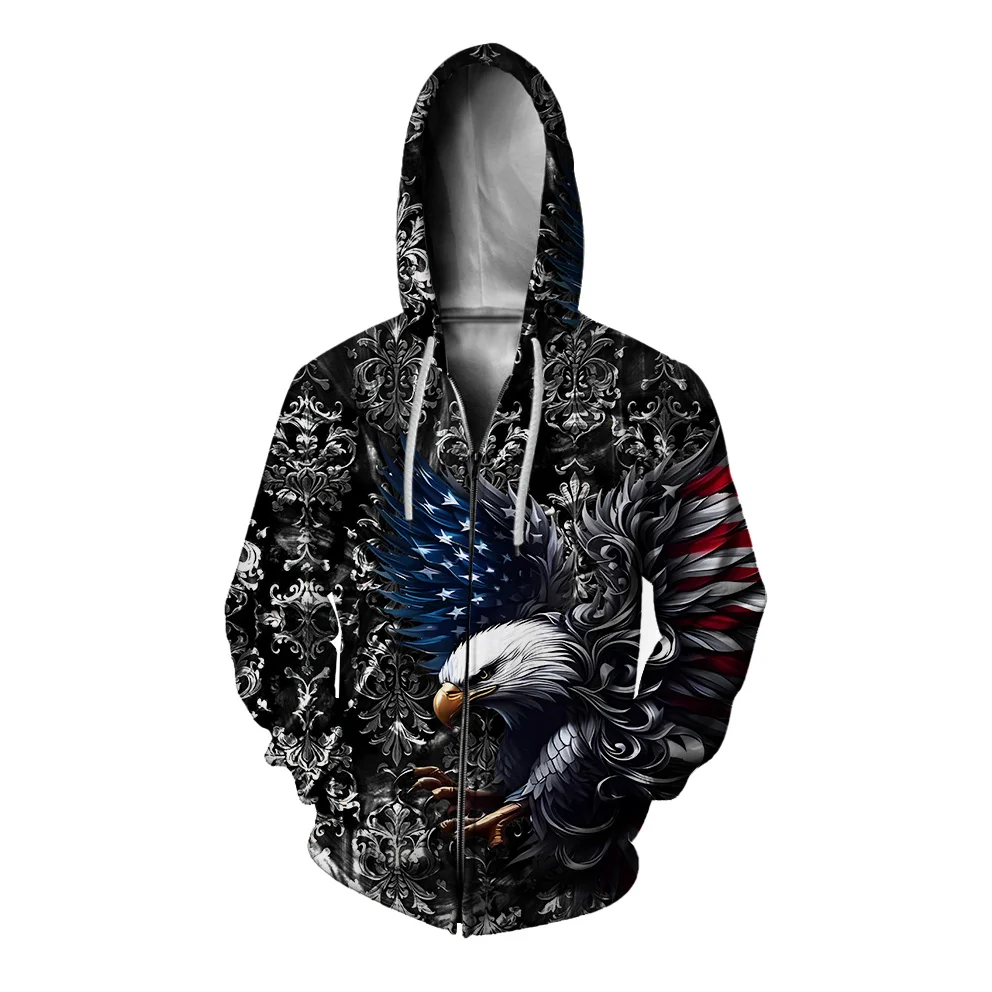 Trendy Comfortable Men's Hoodies Personalized Eagle Pattern Printed Unisex Sweatshirt Autumn And Winter New Models Pullover Top
Trendy Comfortable Men's Hoodies Personalized Eagle Pattern Printed Unisex Sweatshirt Autumn And Winter New Models Pullover Top